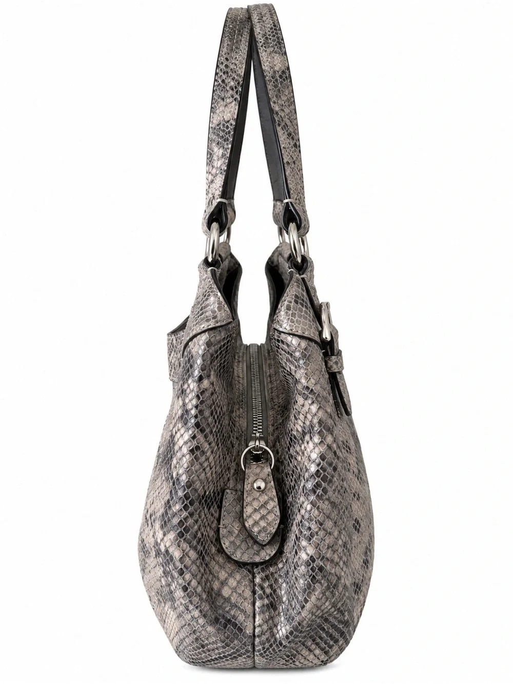 Coach Vintage Y2K Madison F19678 Python Embossed Leather Hobo Bag 13”